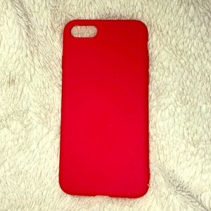 iphone 6/7/8 red silicone case